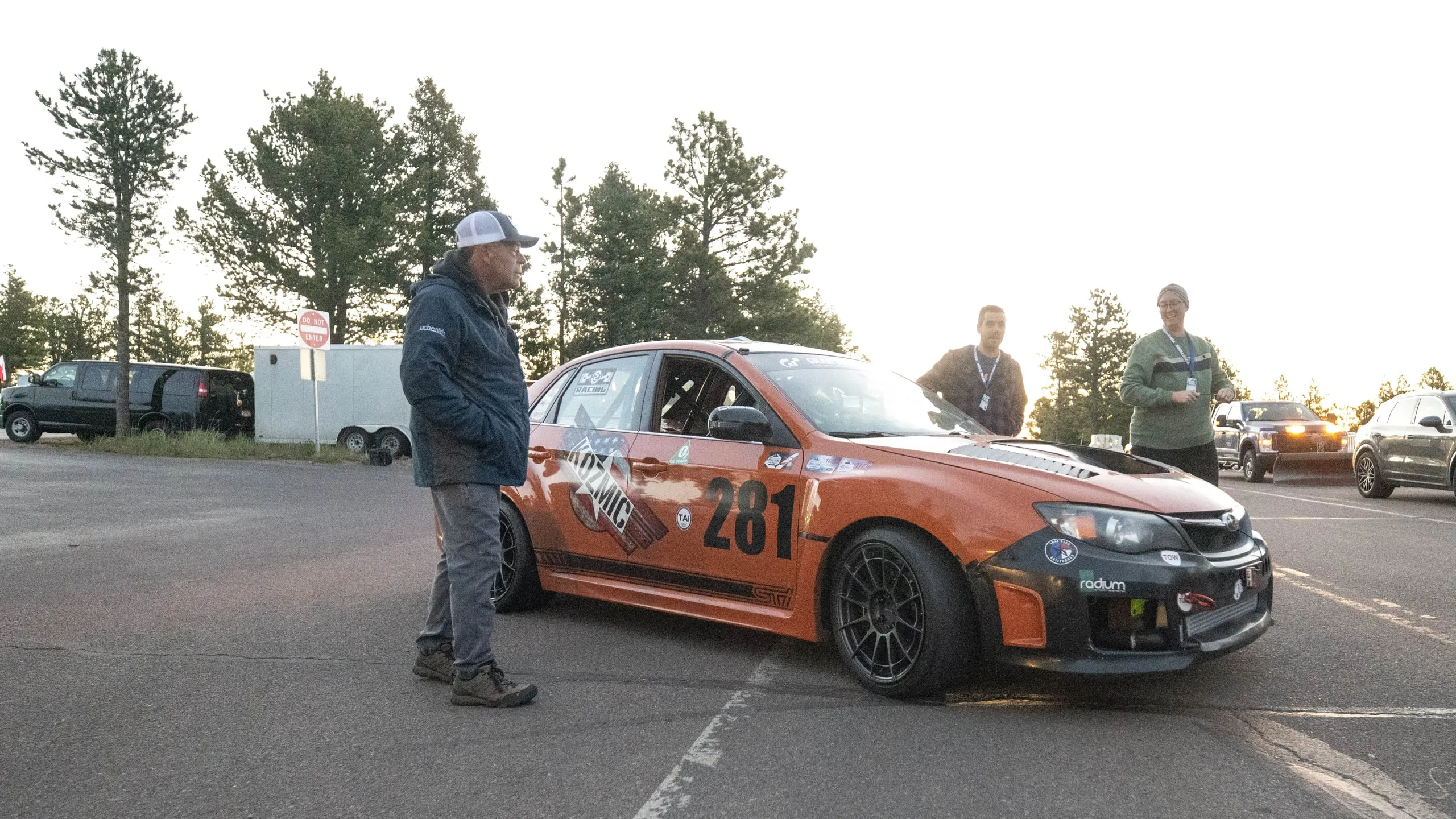 Sober Racing #281 on a practice run at the Pikes Peak International Hill Climb 2026