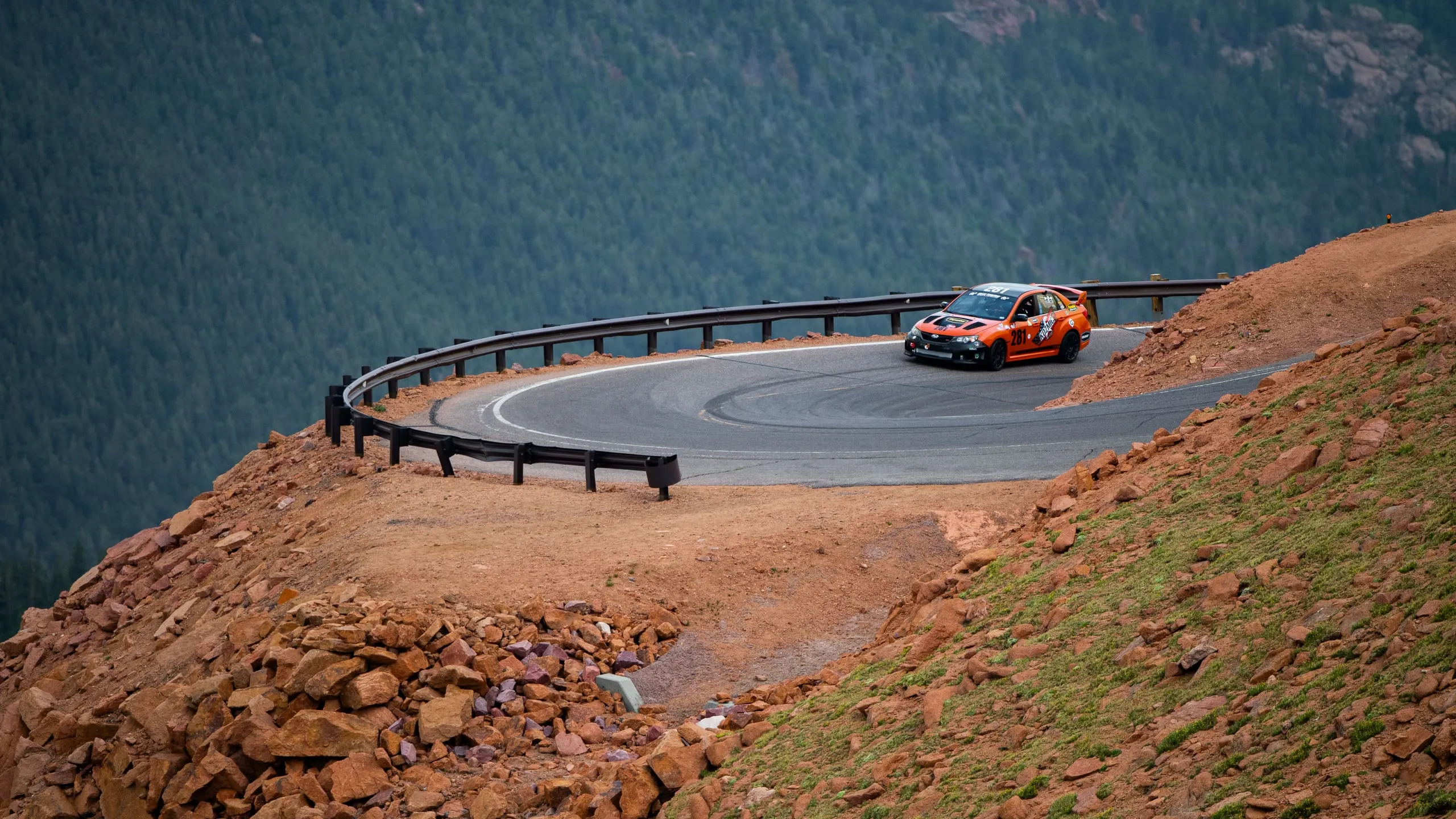 Sober Racing #281 on race day at the Pikes Peak International Hill Climb 2026
